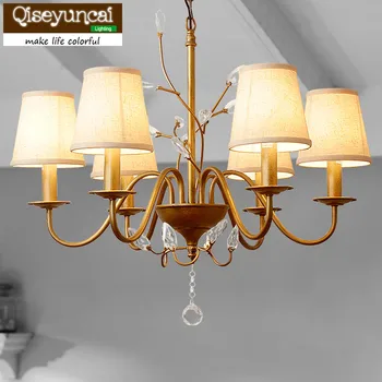 Qiseyuncai Nordic Countryside Pastoral Flower Vintage Chandelier Living Room Restaurant Antique Wrought Iron Crystal Lighting
Qiseyuncai Nordic Countryside Pastoral Flower Vintage Chandelier Living Room Restaurant Antique Wrought Iron Crystal Lighting