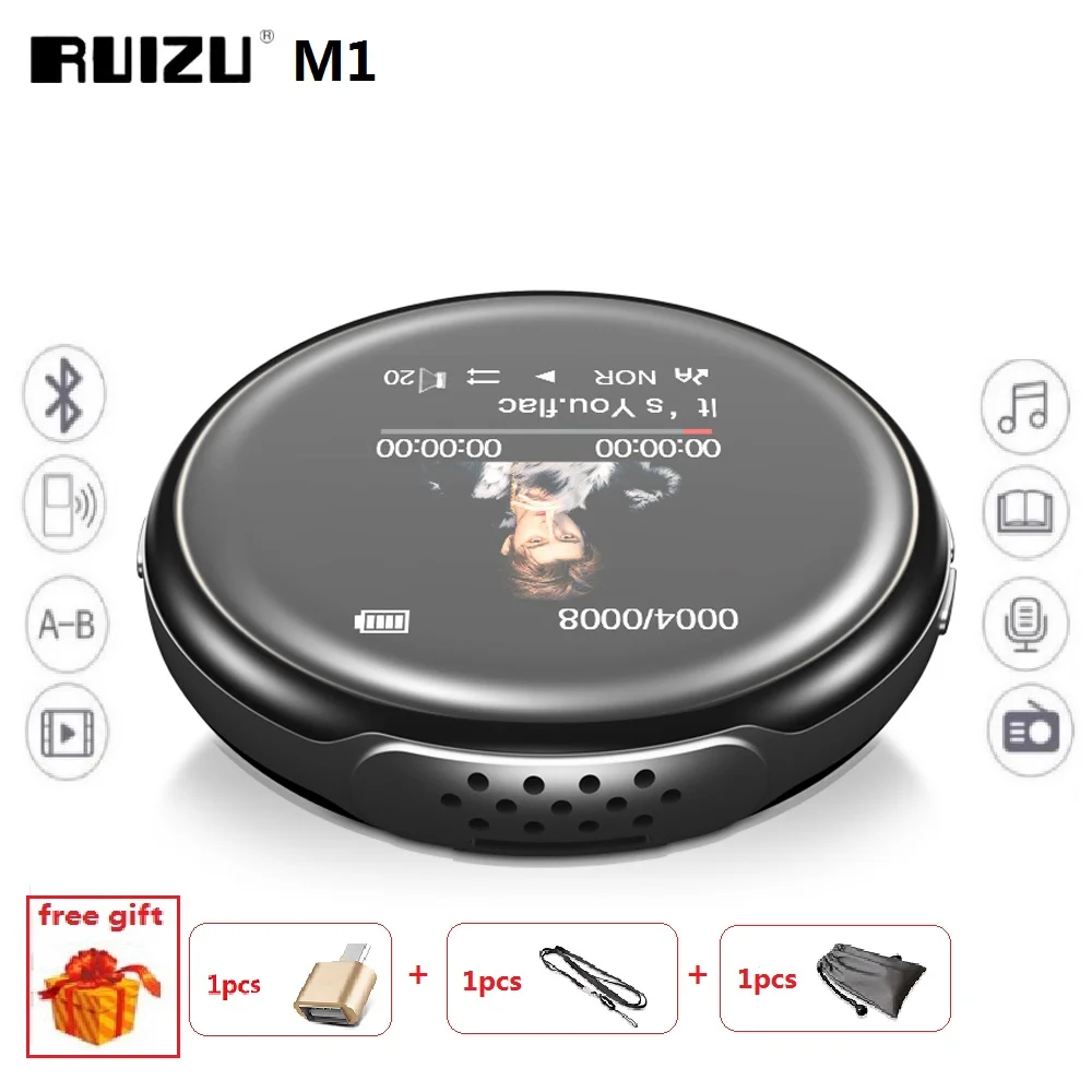 Newest MP3 Player RUIZU M1 Bluetooth Sport MINI MP3 Player Portable Audio 8GB with Built-in Speaker FM E-Book Music Players
Newest MP3 Player RUIZU M1 Bluetooth Sport MINI MP3 Player Portable Audio 8GB with Built-in Speaker FM E-Book Music Players