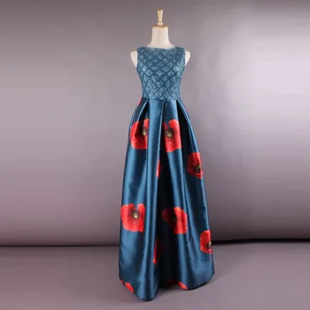 2017 Spring And summer Newest Luxury Elegant Round Collar Big Red Flower Printing Expansion Bottom Long Dress
2017 Spring And summer Newest Luxury Elegant Round Collar Big Red Flower Printing Expansion Bottom Long Dress