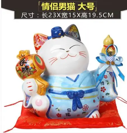 Decoration Lucky Cat Ceramics Venture home Couples Lucky Cat Decoration Japan Ceramics Piggy Bank Creative Wedding Gifts
Decoration Lucky Cat Ceramics Venture home Couples Lucky Cat Decoration Japan Ceramics Piggy Bank Creative Wedding Gifts