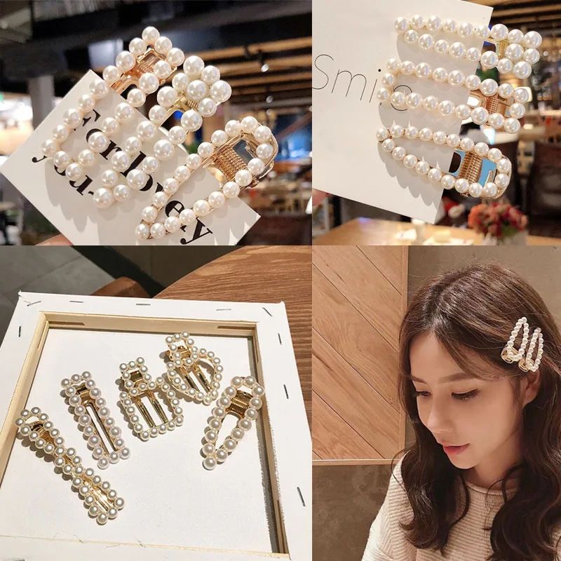 Pearls Hair Clips for Women Korean Style Imitiation Pearl Geometric Alloy BB Hairpin Barrettes Hairgrip Girls Hair Accessories
Pearls Hair Clips for Women Korean Style Imitiation Pearl Geometric Alloy BB Hairpin Barrettes Hairgrip Girls Hair Accessories