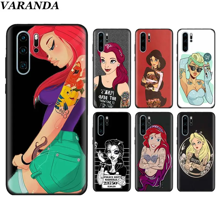 TPU Soft Case for Huawei P30 P20 Pro P9 P10 P20 Lite Mate 10 20 Lite Y9 2019 Cover Tattooed princess Alice Ariel Jasmine Black S
TPU Soft Case for Huawei P30 P20 Pro P9 P10 P20 Lite Mate 10 20 Lite Y9 2019 Cover Tattooed princess Alice Ariel Jasmine Black S
