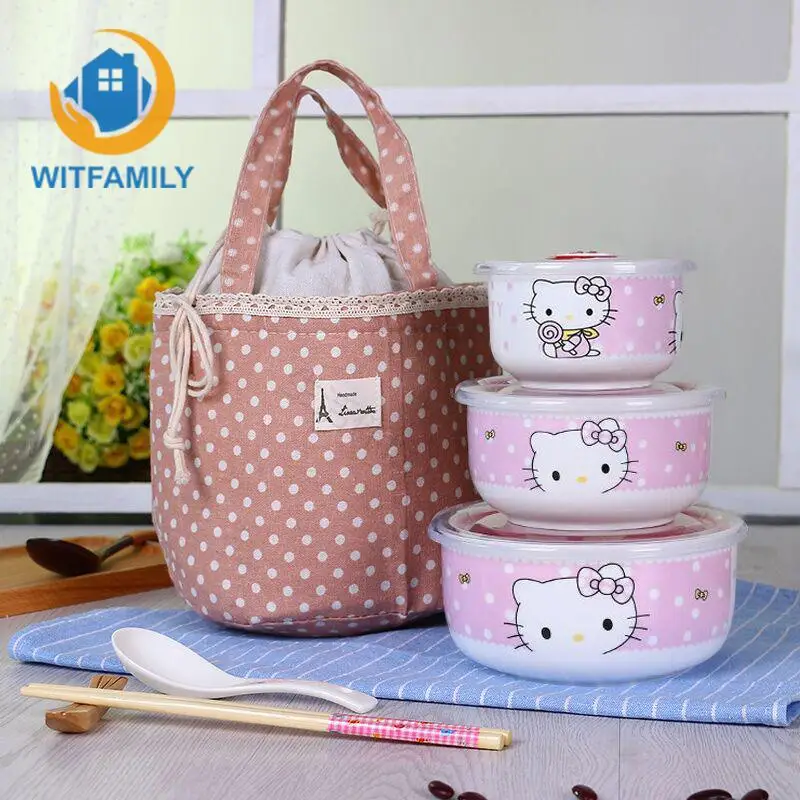 Bowl with Cover Bone China Three Piece Vacuum Bowl Cutlery Set Microwave Ceramic Sealing Camping Kitchen Hand Lunch Pouch
Bowl with Cover Bone China Three Piece Vacuum Bowl Cutlery Set Microwave Ceramic Sealing Camping Kitchen Hand Lunch Pouch