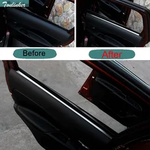 Tonlinker 4 шт. DIY автомобиля Стайлинг Новый Нержавеющая сталь дверь Окна край Стикеры чехол для 2016 Новинка Mitsubishi Outlander
