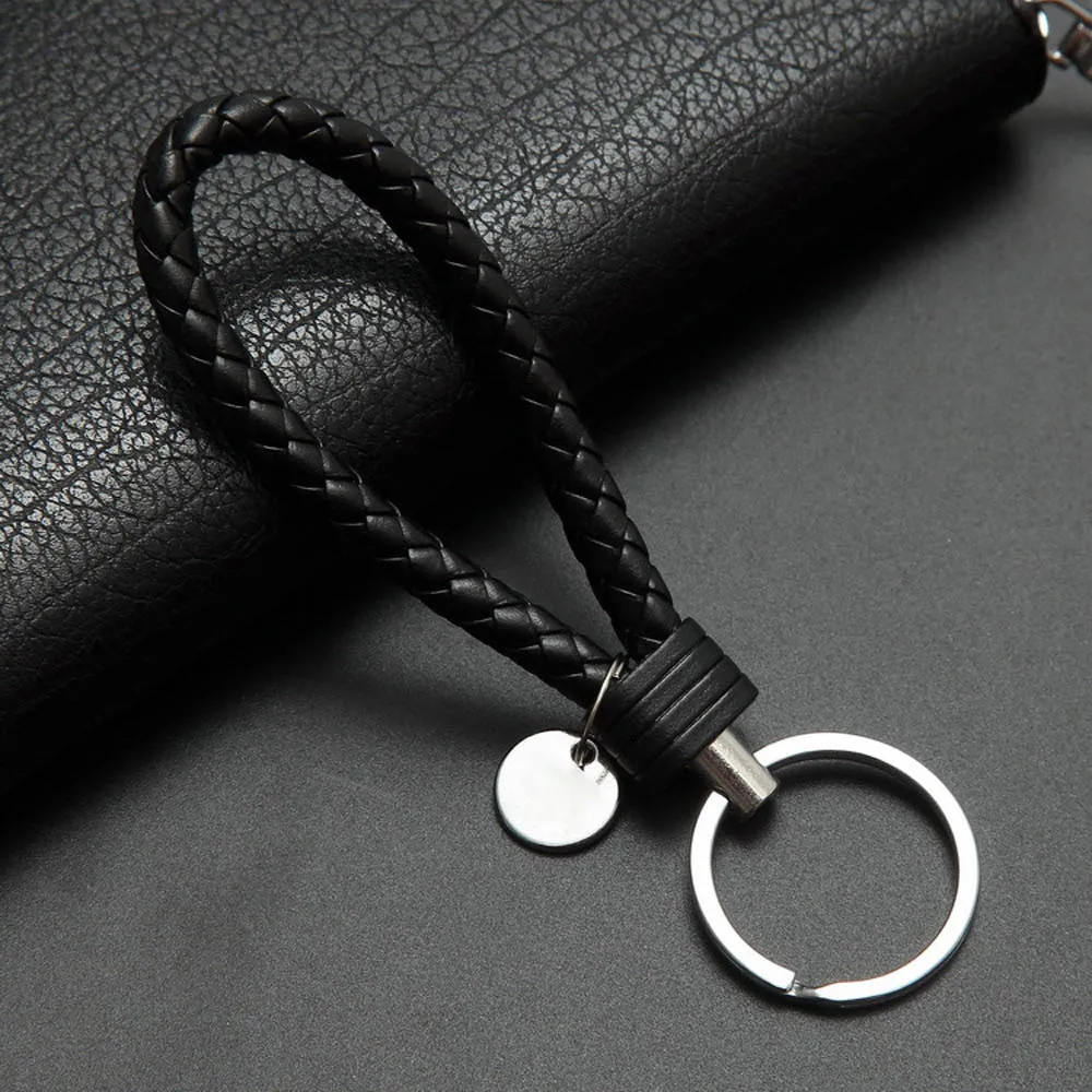 2018 New Arrival Unisex Braided Leather Rope Handmade Waven Keychain Zinc Alloy Key Chain Car Key Ring
2018 New Arrival Unisex Braided Leather Rope Handmade Waven Keychain Zinc Alloy Key Chain Car Key Ring
