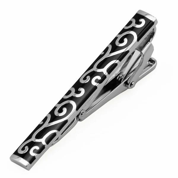 

PJ-018 Brand Fashion Stainless Steel Silver Toned Tie Clasp Clip Bar + Gift Box For Men Wedding & Business & Party Wholesale