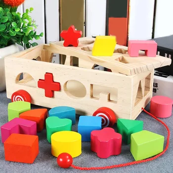 MrY Vehicle Blocks Colour Congnitive Geometry Matching Blocks Early Educational Toys Wooden Trailer Toys For Children Gift
MrY Vehicle Blocks Colour Congnitive Geometry Matching Blocks Early Educational Toys Wooden Trailer Toys For Children Gift