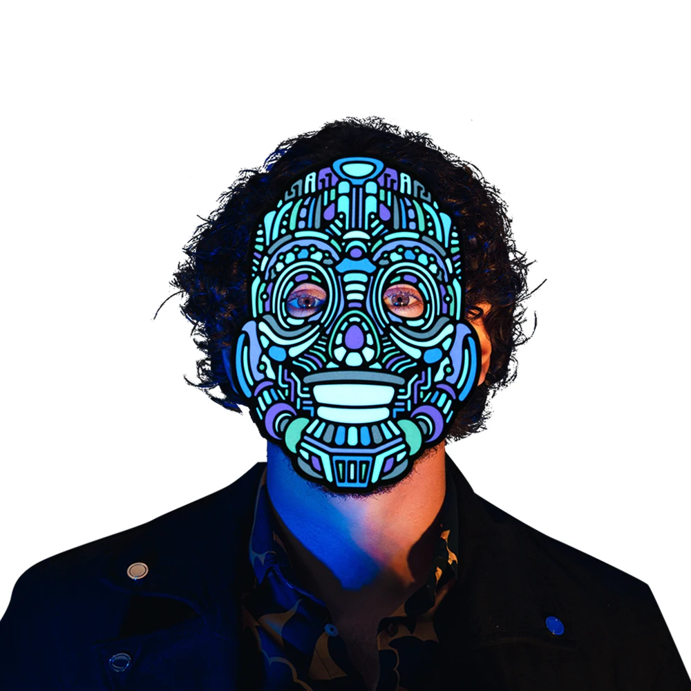 Saful LED Masks Clothing Masks Cold Light Helmet Fire Festival Party Glowing Dance Steady Voice-activated Music Luminous Mask
Saful LED Masks Clothing Masks Cold Light Helmet Fire Festival Party Glowing Dance Steady Voice-activated Music Luminous Mask