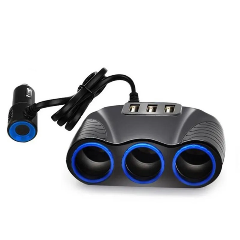 New Auto Sockets Car Cigarette Lighter Adapter 3 Way Lighter Splitter Lighter 5V 3.1A Output Power 3 USB Car Charger 12V/24V
New Auto Sockets Car Cigarette Lighter Adapter 3 Way Lighter Splitter Lighter 5V 3.1A Output Power 3 USB Car Charger 12V/24V