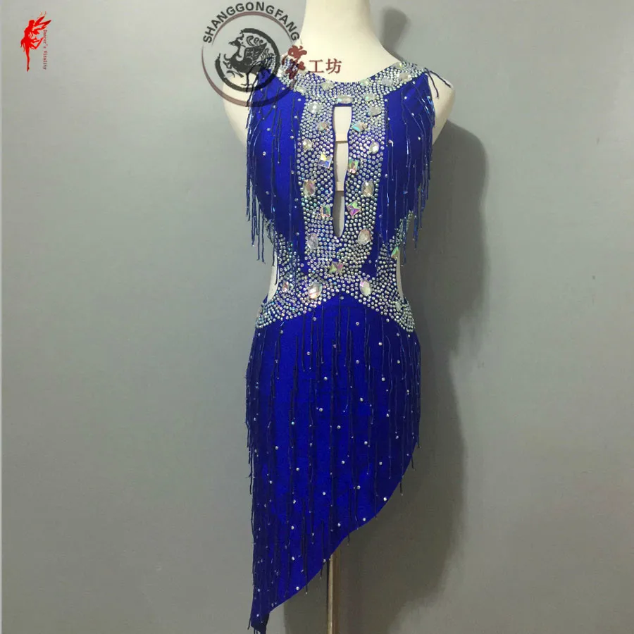 Women luxury latin dance clothing Rhinestones sleeveless latin dance dress for lady latin dance dress performance dress S-6XL
Women luxury latin dance clothing Rhinestones sleeveless latin dance dress for lady latin dance dress performance dress S-6XL