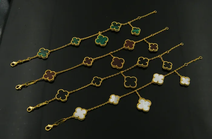Bracelet Couple Bracelet Fine Copper Plated Size Five-flower Bracelet Copper Plated with Natural Shell Malachite Agate Gift
Bracelet Couple Bracelet Fine Copper Plated Size Five-flower Bracelet Copper Plated with Natural Shell Malachite Agate Gift