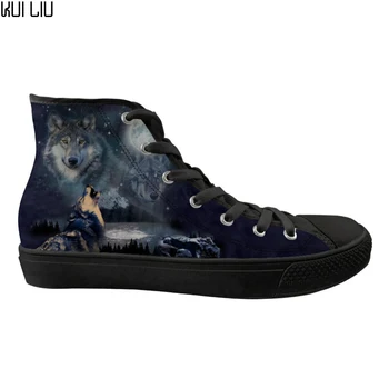Customized Wolf Printing Men High top Canvas Vulcanized Shoes for Male Breathable Lace-up Casual Sneakers Zapatos de hombre
Customized Wolf Printing Men High top Canvas Vulcanized Shoes for Male Breathable Lace-up Casual Sneakers Zapatos de hombre