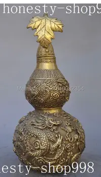 8"china fengshui copper brass Longevity Gourd Calabash dragon beast lucky statue
8"china fengshui copper brass Longevity Gourd Calabash dragon beast lucky statue