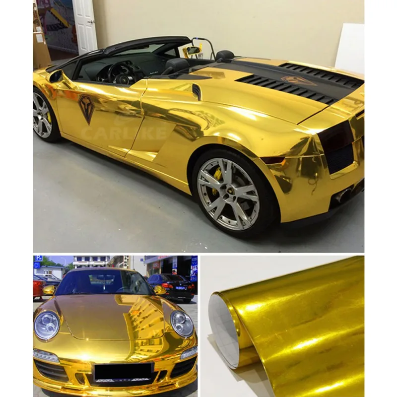 2019 Waterproof UV Protected Gold Chrome Mirror Vinyl Wrap Sheet Roll Film Car Sticker Decal Sheet OX
2019 Waterproof UV Protected Gold Chrome Mirror Vinyl Wrap Sheet Roll Film Car Sticker Decal Sheet OX