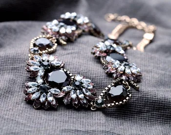 High Quality Acrylic Resin Zinc Alloy Colares Femininos 2014 Women Crystal Round Black Faceted Maquise Chokers Necklace
High Quality Acrylic Resin Zinc Alloy Colares Femininos 2014 Women Crystal Round Black Faceted Maquise Chokers Necklace
