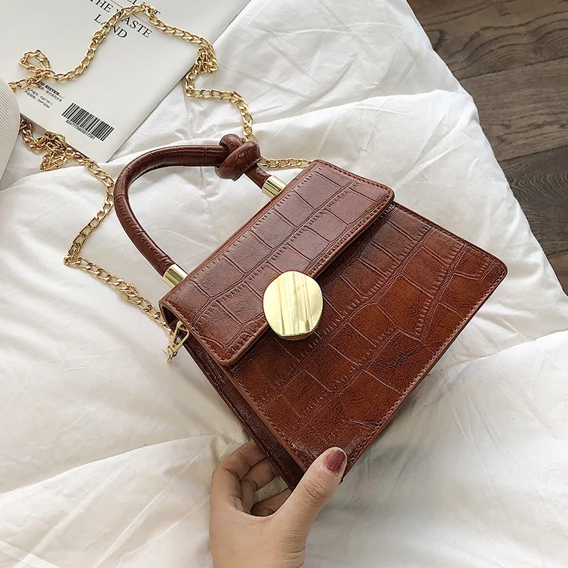 Stone pattern Crossbody Bags For Women 2019 Fashion PU Leather Ladies Designer Handbags Travel Chain Shoulder Messenger Bag
Stone pattern Crossbody Bags For Women 2019 Fashion PU Leather Ladies Designer Handbags Travel Chain Shoulder Messenger Bag