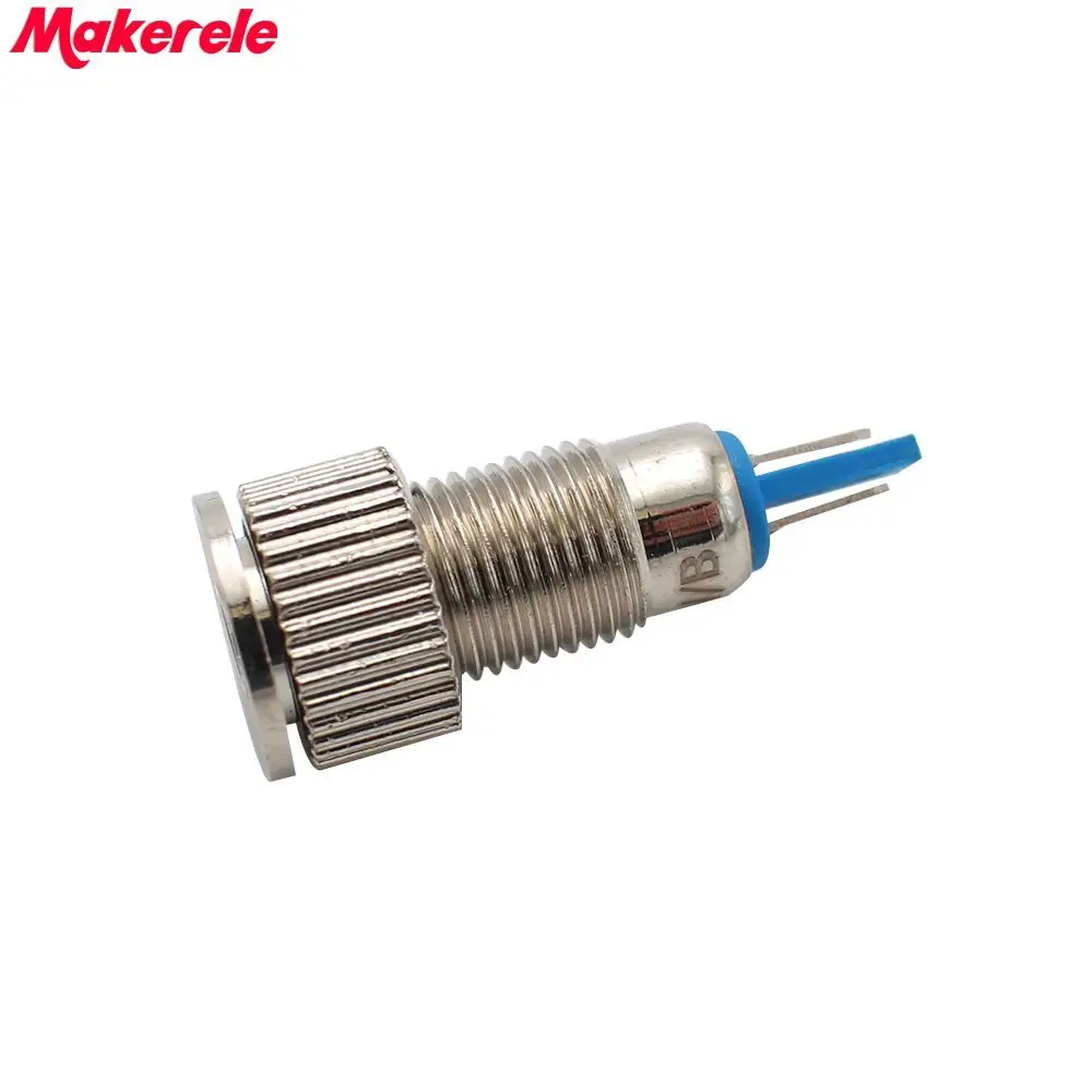 8mm 24V Blue LED Lamp Stainless Steel Indicator Light Switch With Buzzer IP67 Makerele
8mm 24V Blue LED Lamp Stainless Steel Indicator Light Switch With Buzzer IP67 Makerele