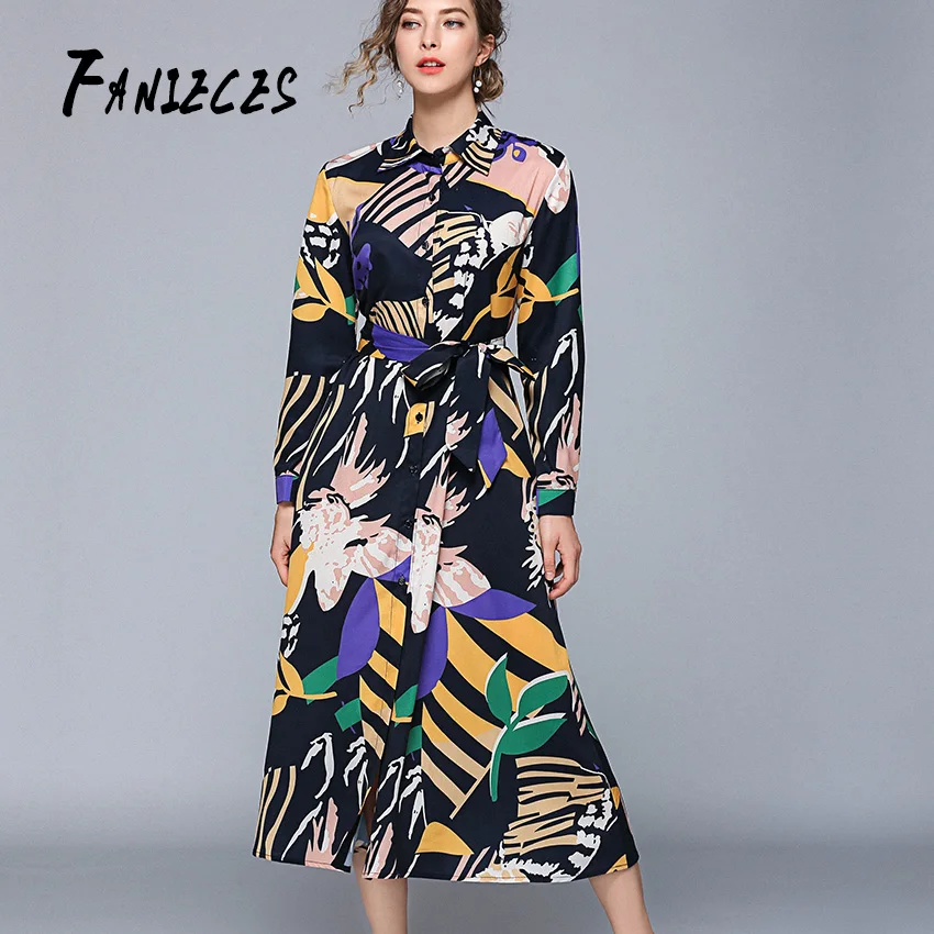 Autumn winter Runway Designer Shirt Dress Women Loose Long Sleeve black Print Vintage Dresses High Quality Robe Femme Vestidos
Autumn winter Runway Designer Shirt Dress Women Loose Long Sleeve black Print Vintage Dresses High Quality Robe Femme Vestidos