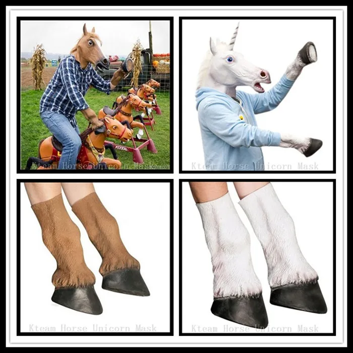 Halloween Party Cosplay Animal Full Head Horse Unocirn Mask with Gloves Latex Horse Head Mask with 1 Pair Horse Hooves Gloves
Halloween Party Cosplay Animal Full Head Horse Unocirn Mask with Gloves Latex Horse Head Mask with 1 Pair Horse Hooves Gloves