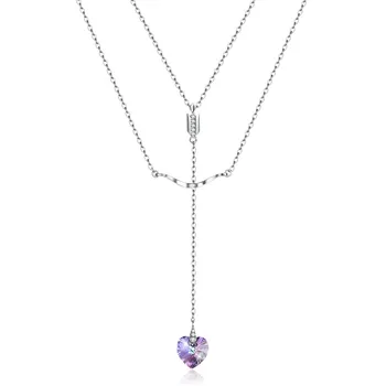 INALIS 2018 Crystals from Swarovski 925 Sterling Silver Stacking Chain Love Heart-shaped Trend Pendant Necklaces Jewelry
INALIS 2018 Crystals from Swarovski 925 Sterling Silver Stacking Chain Love Heart-shaped Trend Pendant Necklaces Jewelry