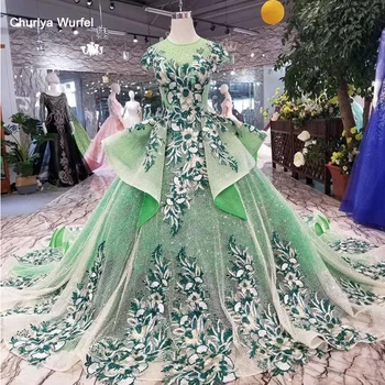 LSS126 green evening dresses long o-neck cap sleeves lace up open back girls pageant dresses with long train ruffle style 2020
LSS126 green evening dresses long o-neck cap sleeves lace up open back girls pageant dresses with long train ruffle style 2020