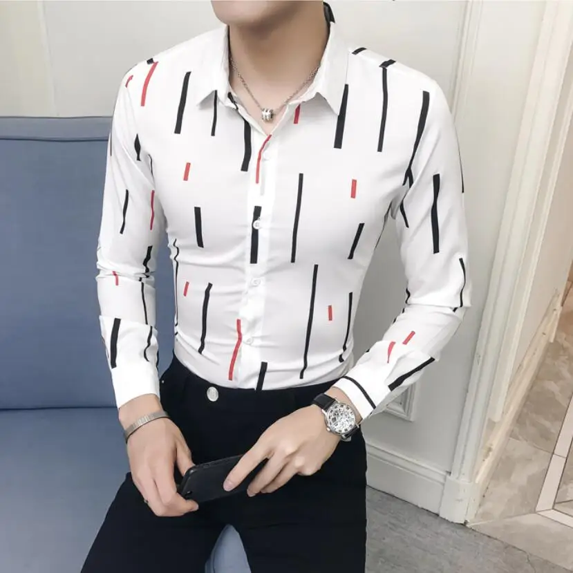 2019 premium brand Fashion Men's spring pure cotton Business dress shirt/Male lapel stripelong sleeve shirts Tops size S-5XL
2019 premium brand Fashion Men's spring pure cotton Business dress shirt/Male lapel stripelong sleeve shirts Tops size S-5XL