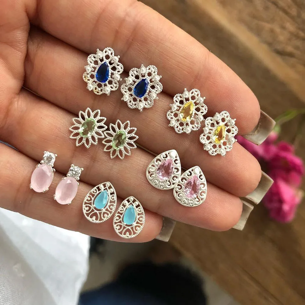 27 Styles Boho Crystal Moon Stars Cross Geometry Stud Earrings Set for Women Punk Mix Design Leaf Aros Wedding Bohemian Jewelry
27 Styles Boho Crystal Moon Stars Cross Geometry Stud Earrings Set for Women Punk Mix Design Leaf Aros Wedding Bohemian Jewelry