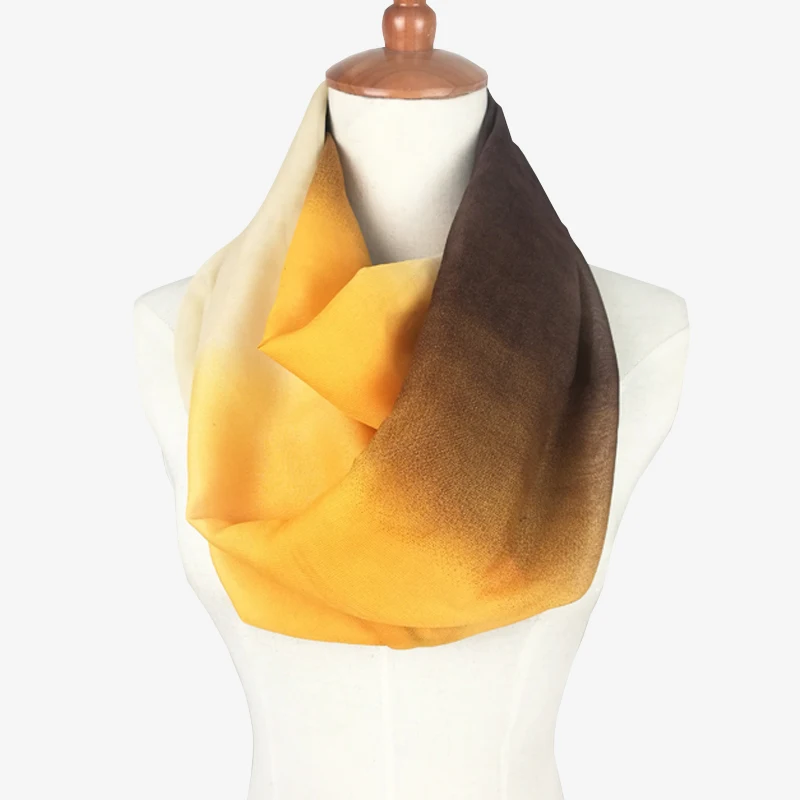 Женский шифоновый шарф кольцо с леопардовым принтом|scarf for women|scarves women brandloop scarf |