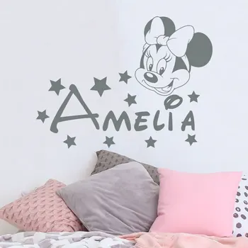 Vinyl custom name wall decal, mini mouse applique, girl room decor, mouse ears, children's room, baby room decor DIY19
Vinyl custom name wall decal, mini mouse applique, girl room decor, mouse ears, children's room, baby room decor DIY19