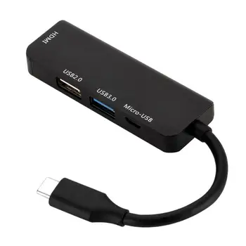 VODOOL 1080P Type-C HUB USB C to USB2.0/USB3.0/HDMI/Micro USB Adapter Dock For MacBook Laptop Phone Accessories Type C Splitter
VODOOL 1080P Type-C HUB USB C to USB2.0/USB3.0/HDMI/Micro USB Adapter Dock For MacBook Laptop Phone Accessories Type C Splitter