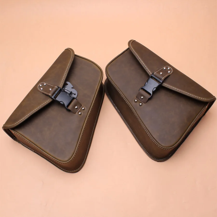 Motorcycle Brown PU Leather Left Right Side Tool Pouch Saddle Bags Universal for Harley Sportster Softail Fatboy Honda Kawasaki
Motorcycle Brown PU Leather Left Right Side Tool Pouch Saddle Bags Universal for Harley Sportster Softail Fatboy Honda Kawasaki