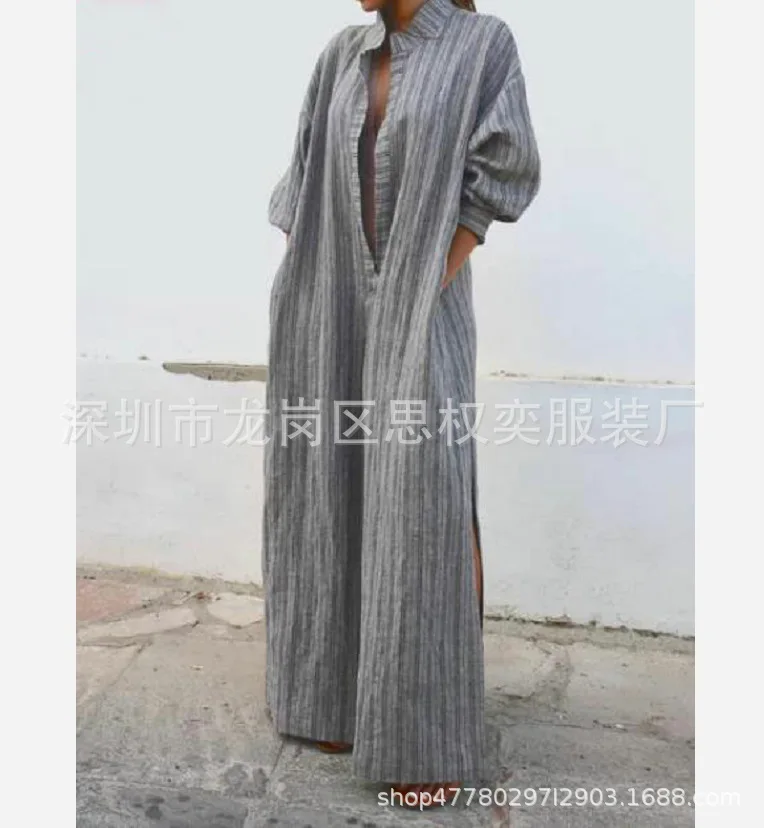 Solid Fashion Bohemian Maxi Dresses for Women Long Sleeve Casual Summer Beach Dresses Loose Vestidos
Solid Fashion Bohemian Maxi Dresses for Women Long Sleeve Casual Summer Beach Dresses Loose Vestidos