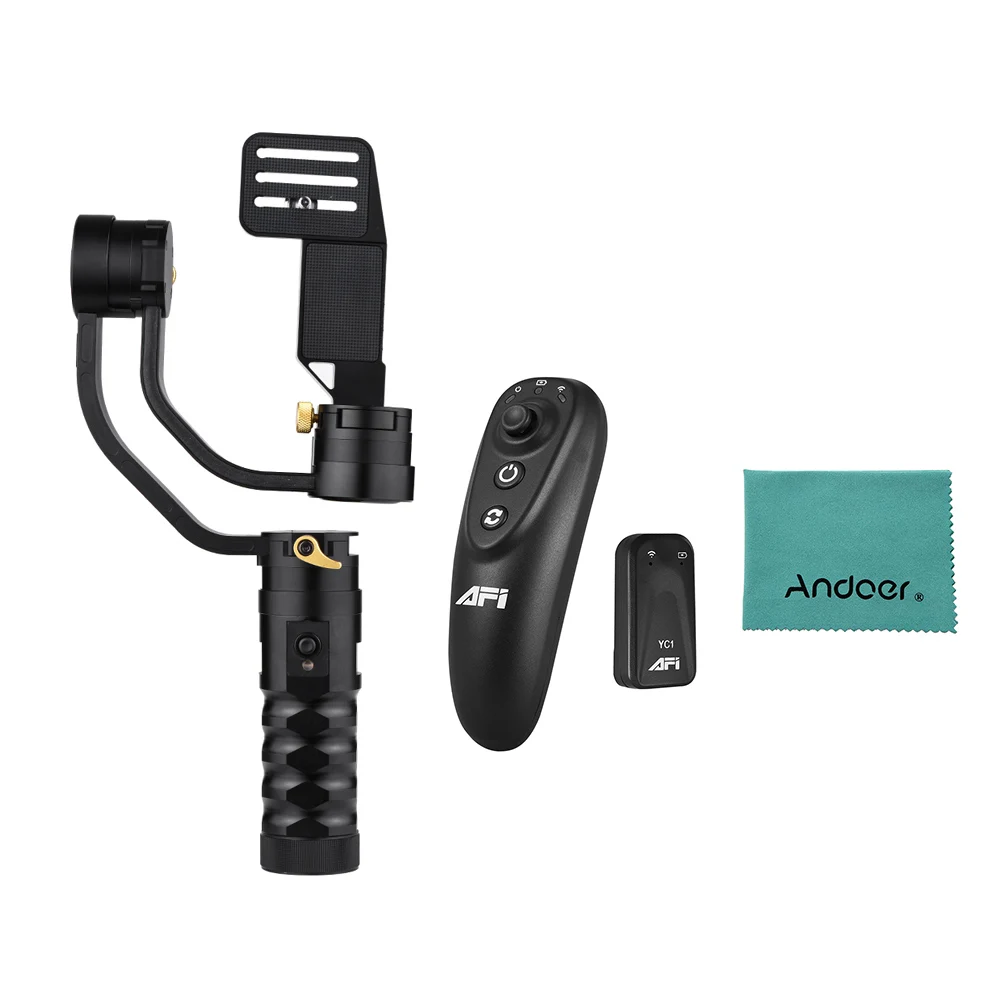 AFI VS-3SD PRO 3-Axis Handheld Gimbal Gyro Camera Stablizer+Wireless Remote Control+Cleaning Cloth for Canon Sony Panasonic GH4
AFI VS-3SD PRO 3-Axis Handheld Gimbal Gyro Camera Stablizer+Wireless Remote Control+Cleaning Cloth for Canon Sony Panasonic GH4