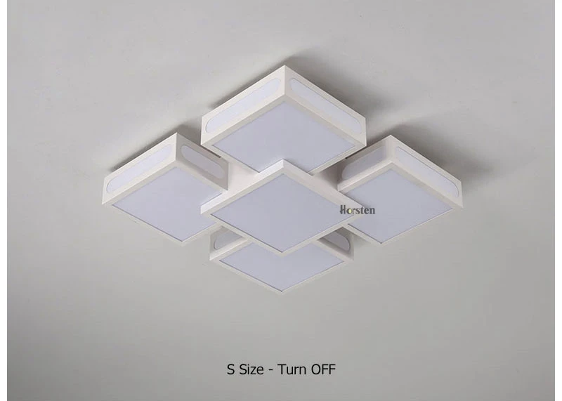 Modern Simple Acrylic LED Ceiling Lights Minimalist Rectangular Ceiling Chandelier Lights Lamp For Living Room Bedroom 220V (12)