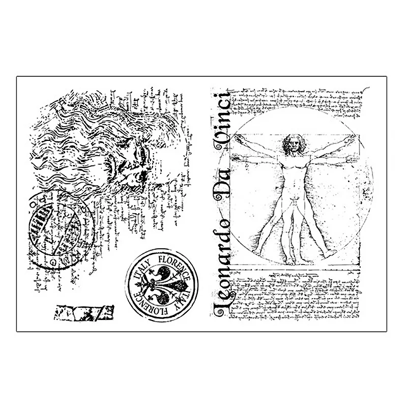 Old Vitruvian Clear Stamps for Scrapbooking DIY Silicone Seals Photo Album Embossing Folder Paper Maker Template Crafts Decor
Old Vitruvian Clear Stamps for Scrapbooking DIY Silicone Seals Photo Album Embossing Folder Paper Maker Template Crafts Decor