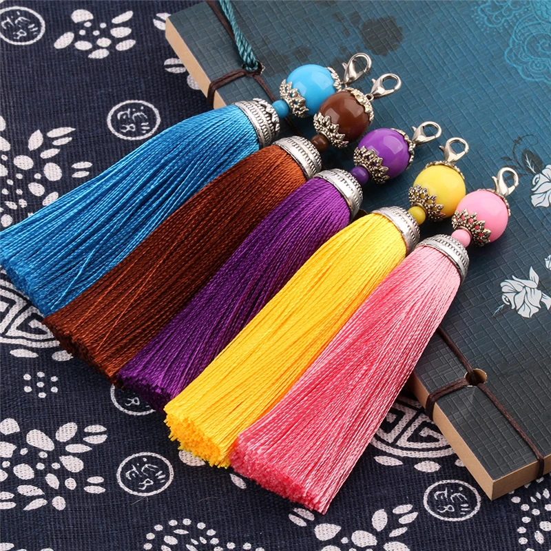 10 Pieces 11cm beads Silk Tassel fringe sewing bang tassel trim key tassels for DIY Embellish curtain accessories parts
10 Pieces 11cm beads Silk Tassel fringe sewing bang tassel trim key tassels for DIY Embellish curtain accessories parts