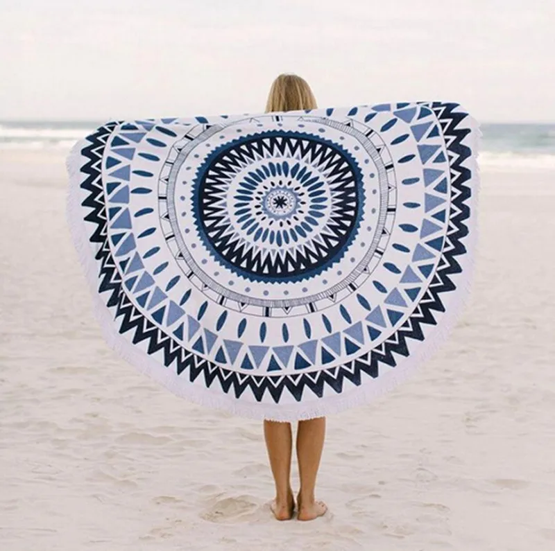 New Arrival Microfiber Round Beach Towel with Tassel 150*150cm Summer Style Adulte Toallas Beach 59*59'' Serviette de Plage
New Arrival Microfiber Round Beach Towel with Tassel 150*150cm Summer Style Adulte Toallas Beach 59*59'' Serviette de Plage