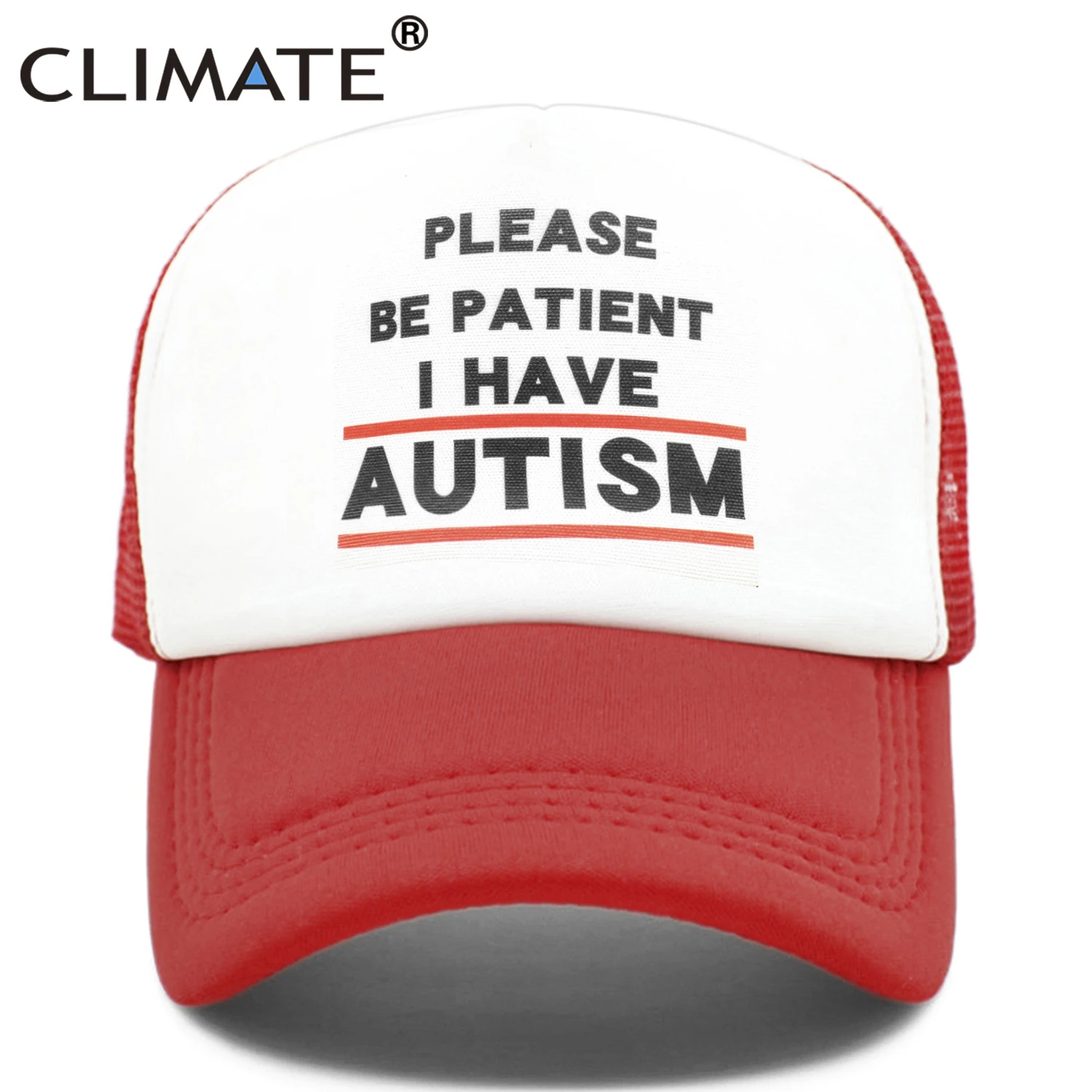 CLIMATE Autism Children Trucker Cap Please Be Patient I Have Autism Mesh Caps Autistic Kid Child Pattern Summer Cap Hip Hop Caps
CLIMATE Autism Children Trucker Cap Please Be Patient I Have Autism Mesh Caps Autistic Kid Child Pattern Summer Cap Hip Hop Caps