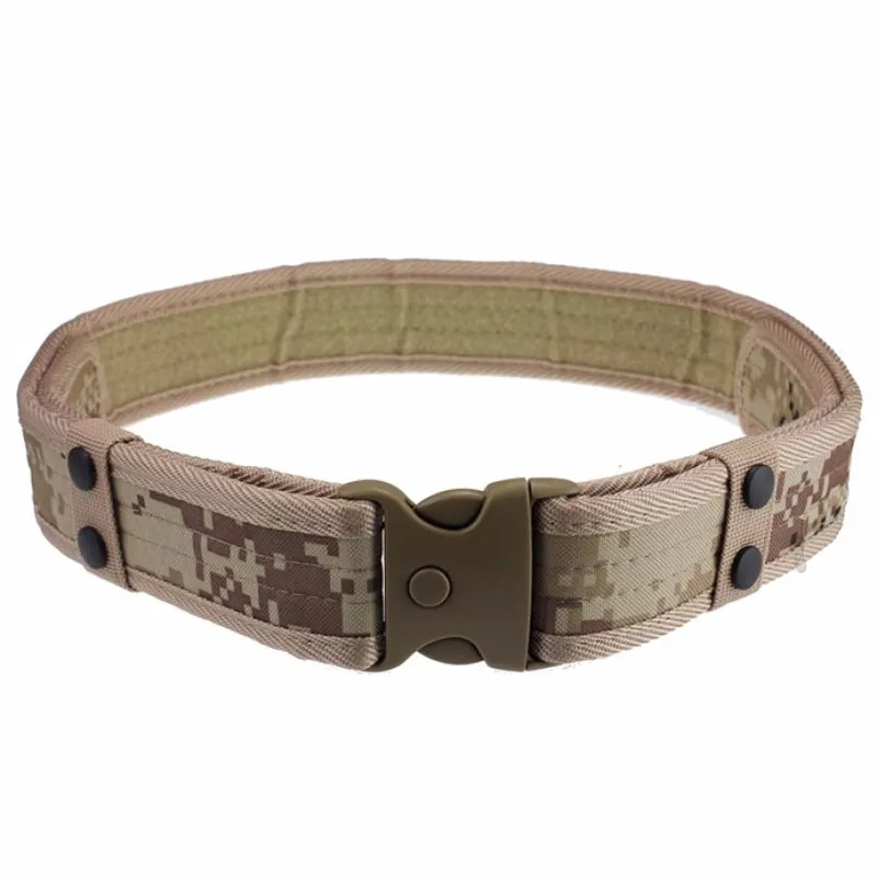 NEW Men Belts Luxury Woodland Camouflage Waistband Tactical Military Hunting Belts Accessories High Quality 6