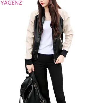 YAGENZ PU Leather Jacket Women Spring Student Jacket Coat Long Sleeves Stitching Locomotive Skin Short Section Trend Jackets 23
YAGENZ PU Leather Jacket Women Spring Student Jacket Coat Long Sleeves Stitching Locomotive Skin Short Section Trend Jackets 23