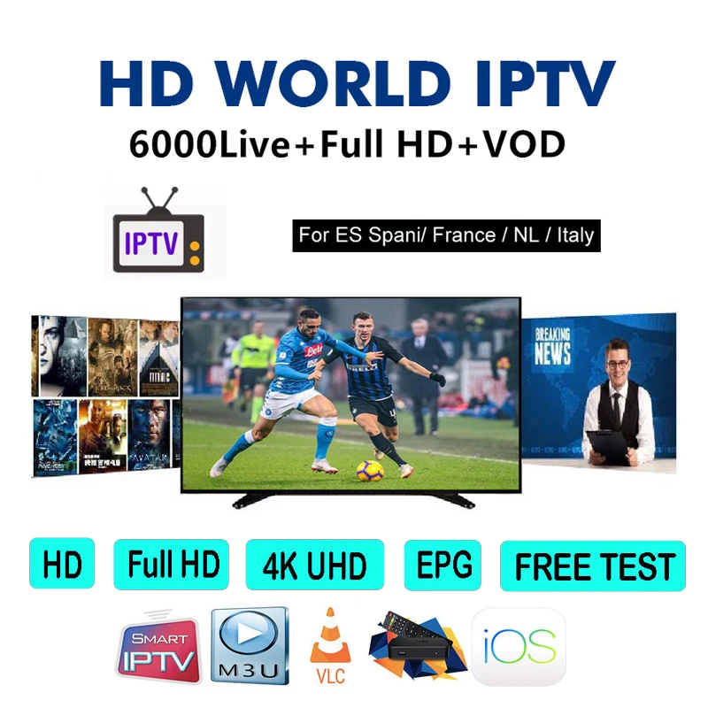 IPTV M3U 6000 Live channel IPTV Portugal France IPTV Subscription Free VOD for Android Box M3U Best Stable Smart TV 4k Full HD
IPTV M3U 6000 Live channel IPTV Portugal France IPTV Subscription Free VOD for Android Box M3U Best Stable Smart TV 4k Full HD