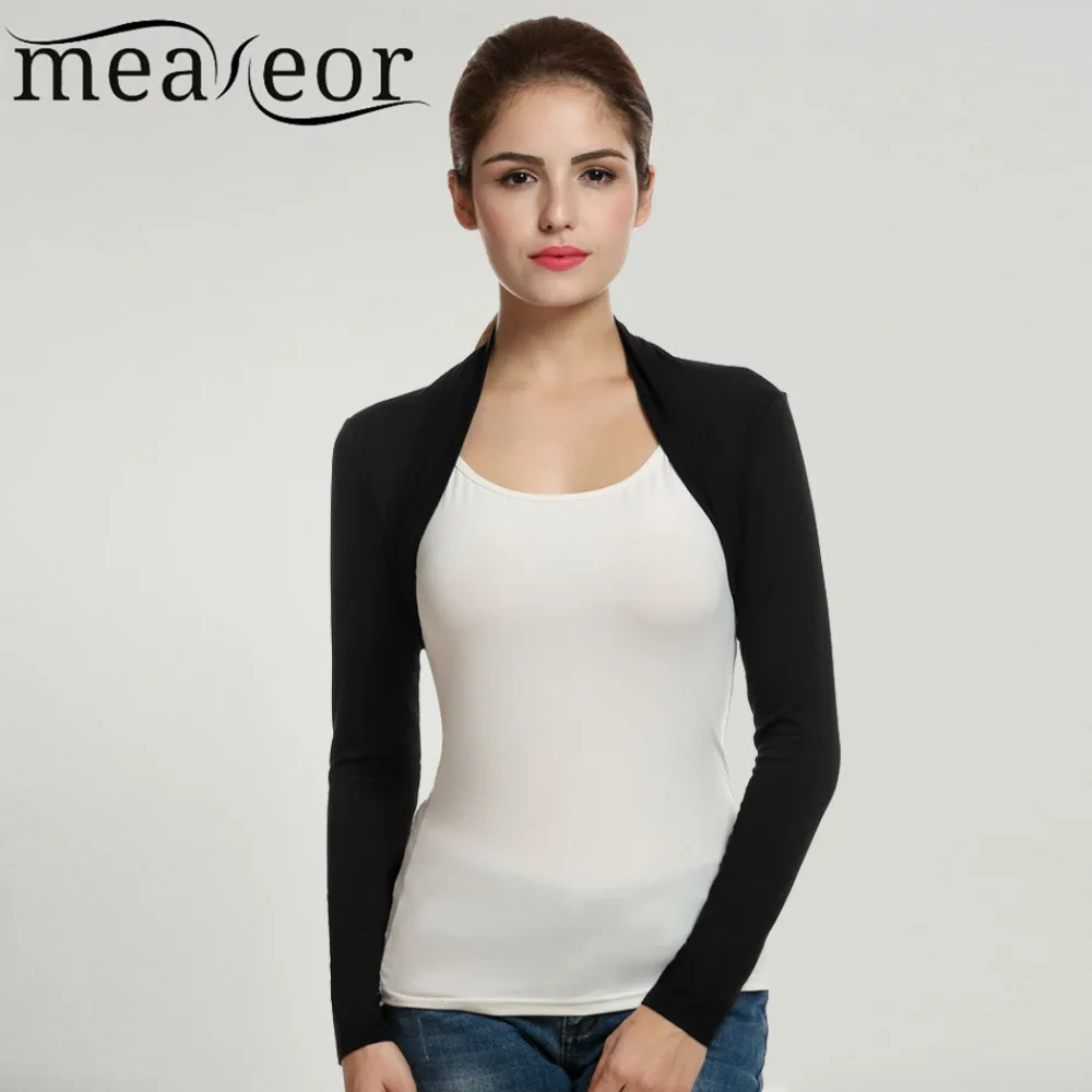 Meaneor 2018 New Autumn Cardigan Women Short Shrug Tops Casual Fashion Long Sleeve Solid Stretchy Fabric Open Stitch Cardigans
Meaneor 2018 New Autumn Cardigan Women Short Shrug Tops Casual Fashion Long Sleeve Solid Stretchy Fabric Open Stitch Cardigans