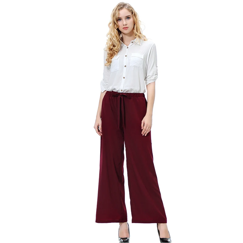 Solid Color Striped Women's Pants Summer New 2019 Long Loose Nine Pants Women Thin Section with Belt Waist Women Pants Red Black
Solid Color Striped Women's Pants Summer New 2019 Long Loose Nine Pants Women Thin Section with Belt Waist Women Pants Red Black