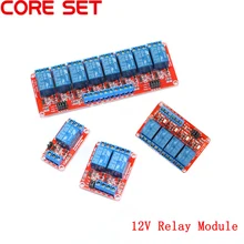 12 V 1 2 4 8 Kanaals Relais Module Board Shield met Optocoupler Road Hoge en Lage Niveau Trekker Relais voor Arduino(China)