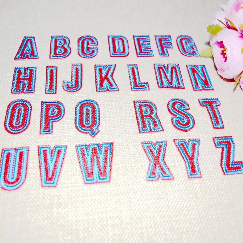 10PCs/lot Alphabet Letter Patches Embroidered Iron On Patch For Clothing Badges Paste For Clothes Bag Pants Sewing size 3*2cm
10PCs/lot Alphabet Letter Patches Embroidered Iron On Patch For Clothing Badges Paste For Clothes Bag Pants Sewing size 3*2cm