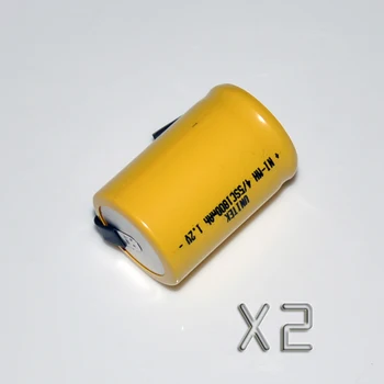 2PCS Sub C 4/5SC 1.2V rechargeable battery 1800mah 4/5 SC ni-mh nimh cell with welding pins tab for electric drill
2PCS Sub C 4/5SC 1.2V rechargeable battery 1800mah 4/5 SC ni-mh nimh cell with welding pins tab for electric drill