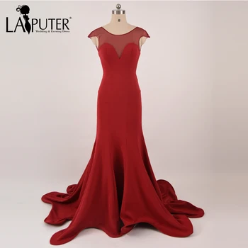 Fashion New Cap Sleeves Scoop Neck Lace-up Back Court Train Mermaid Evening Dresses 2017 vestido de formatura longo
Fashion New Cap Sleeves Scoop Neck Lace-up Back Court Train Mermaid Evening Dresses 2017 vestido de formatura longo