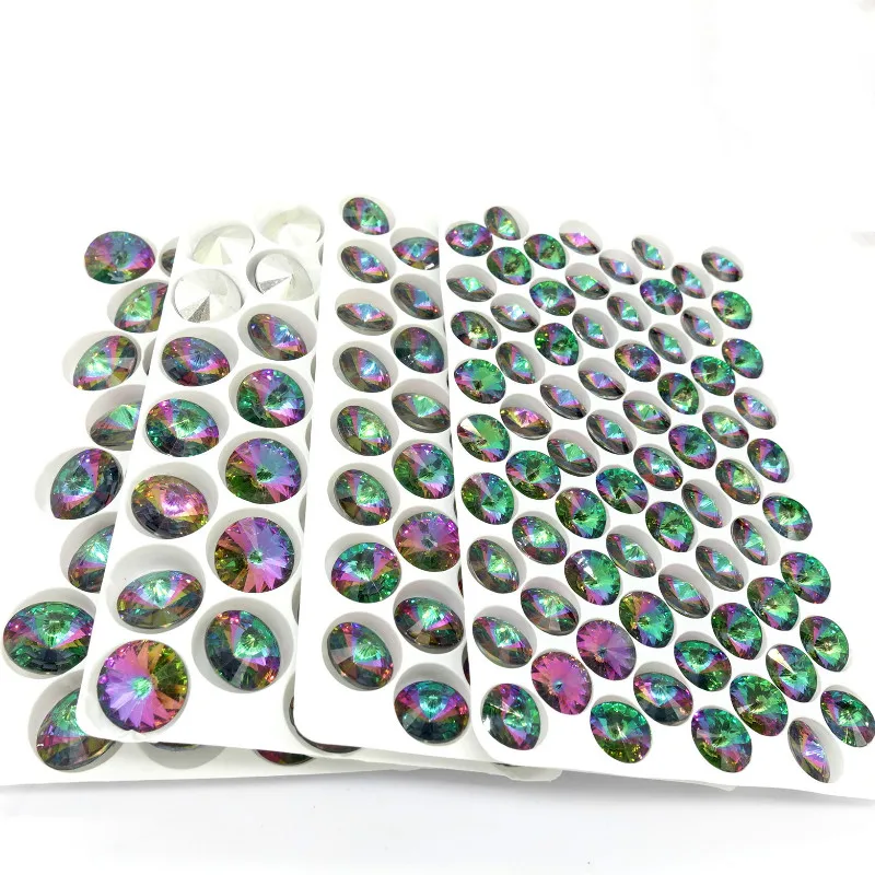 

Wholesale Lots Colors Elements Rivoli Resin Round Loose Beads Jewelry Making 10mm 12mm 14mm 16mm DIY new