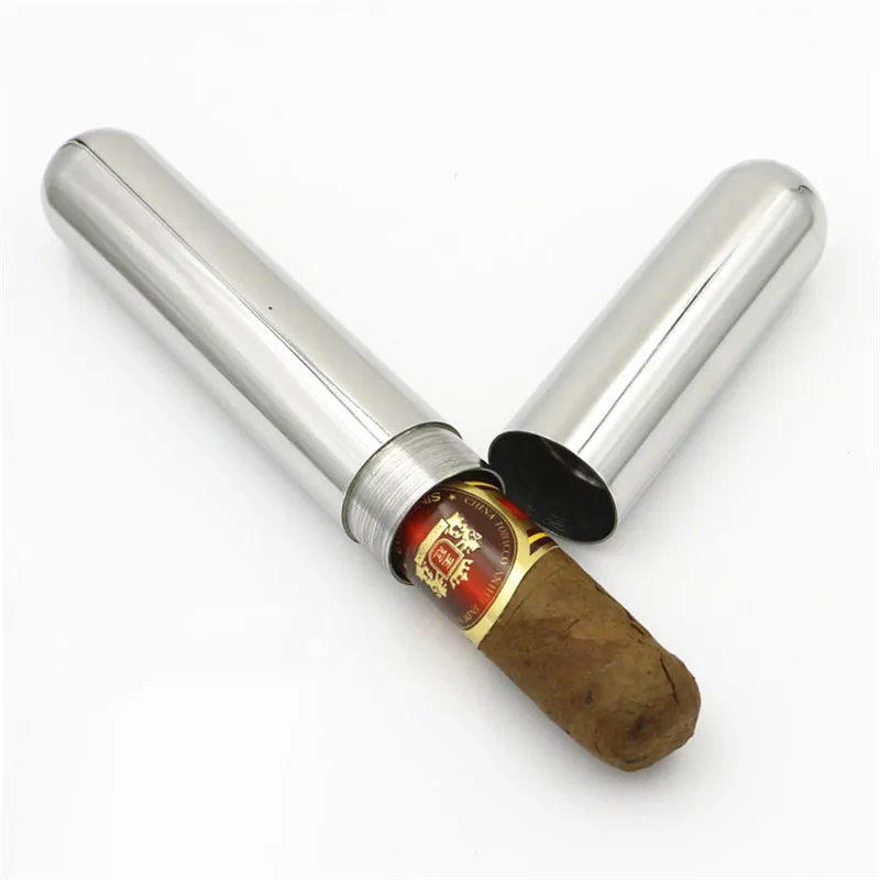 Alalinong Stainless Steel Cigar Tube Case Fits 1 Cigar(2cm Diameter) Cigar Box Portable Seal Moisture Tube
Alalinong Stainless Steel Cigar Tube Case Fits 1 Cigar(2cm Diameter) Cigar Box Portable Seal Moisture Tube