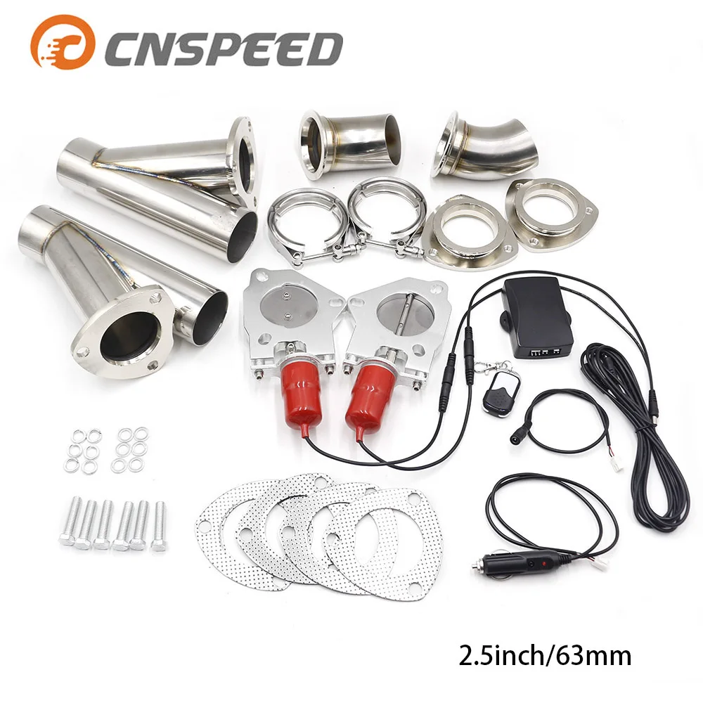 CNSPEED 2.5'' inch electric Stainless Exhaust Control Valve With Remote Control one remote control Exhaust valve YC101053-25 
CNSPEED 2.5'' inch electric Stainless Exhaust Control Valve With Remote Control one remote control Exhaust valve YC101053-25